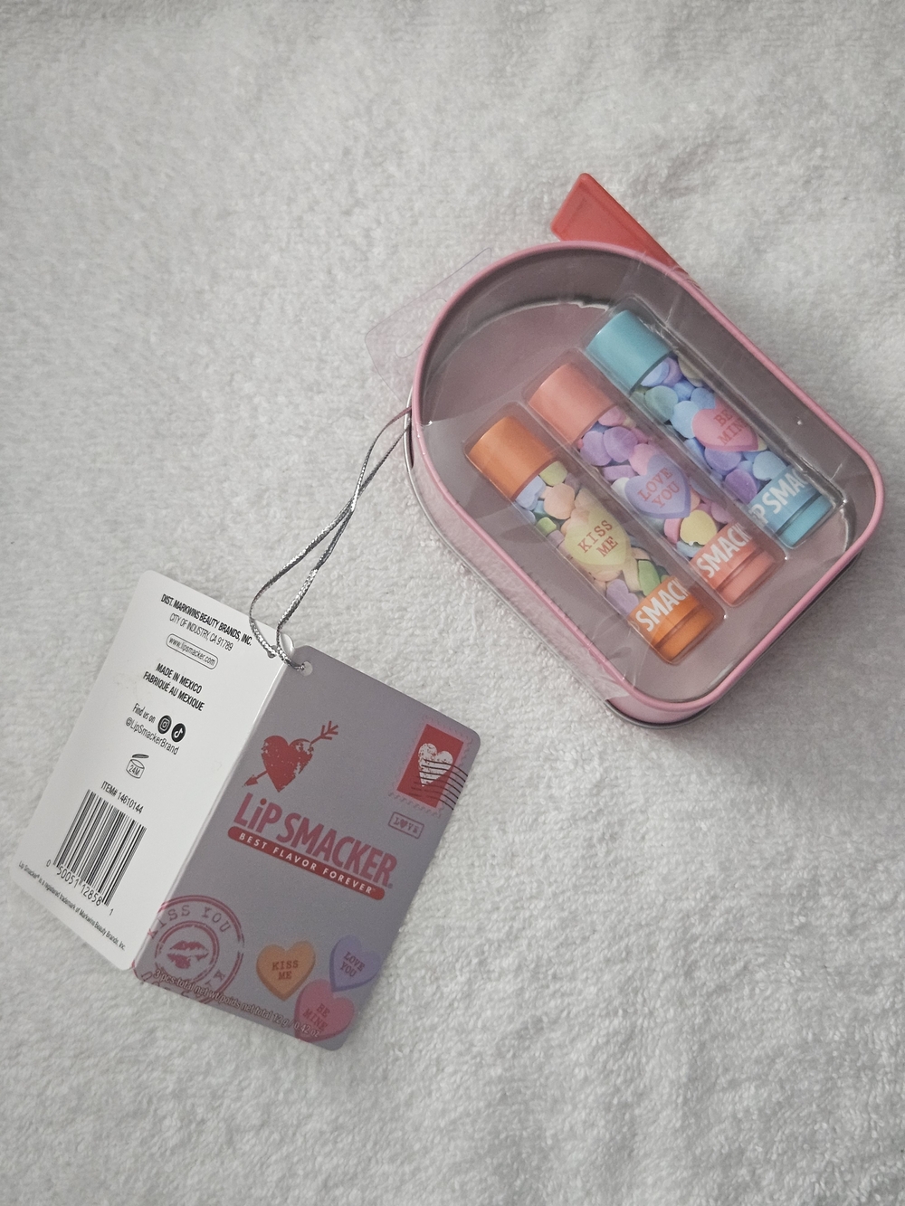 Lip Smacker Valentine's Day Trio Lip Balm Set With Metal Mini Mailbox Tin